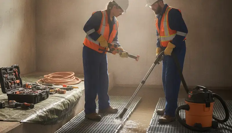 Emergency plumber repairing burst pipe in Denver, CO home for urgent water damage control