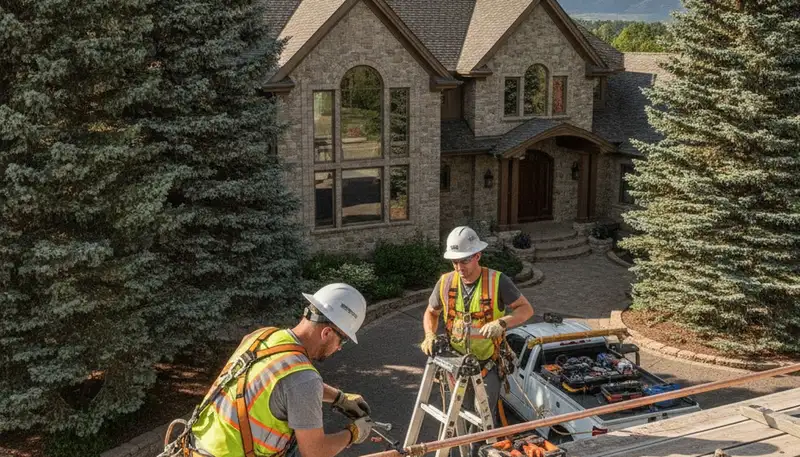 Denver, CO plumber repairing a leak for a plumbing service call