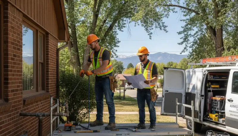 Denver, CO plumbing repair service team on an area service page for plumbersdenverco-new.com