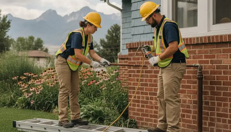 Denver, CO plumbing repair service truck for residential leak and pipe repair jobs