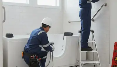 Walk-in tub installation service in Denver, CO by On Call Plumbers